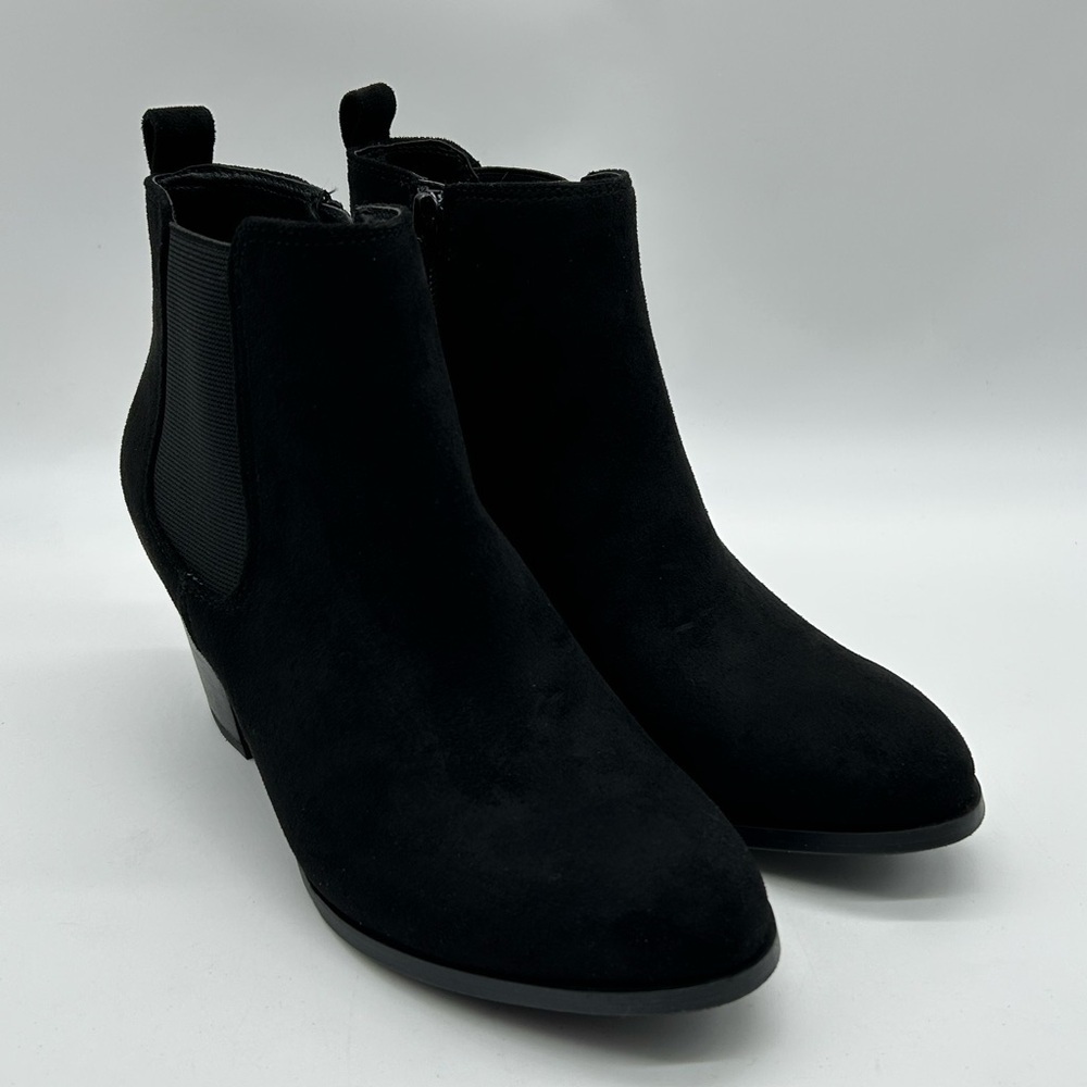 DV by Dolce Vita Collyns Black Faux Suede Ankle Booties Size 8 New With Box - Picture 4 of 12
